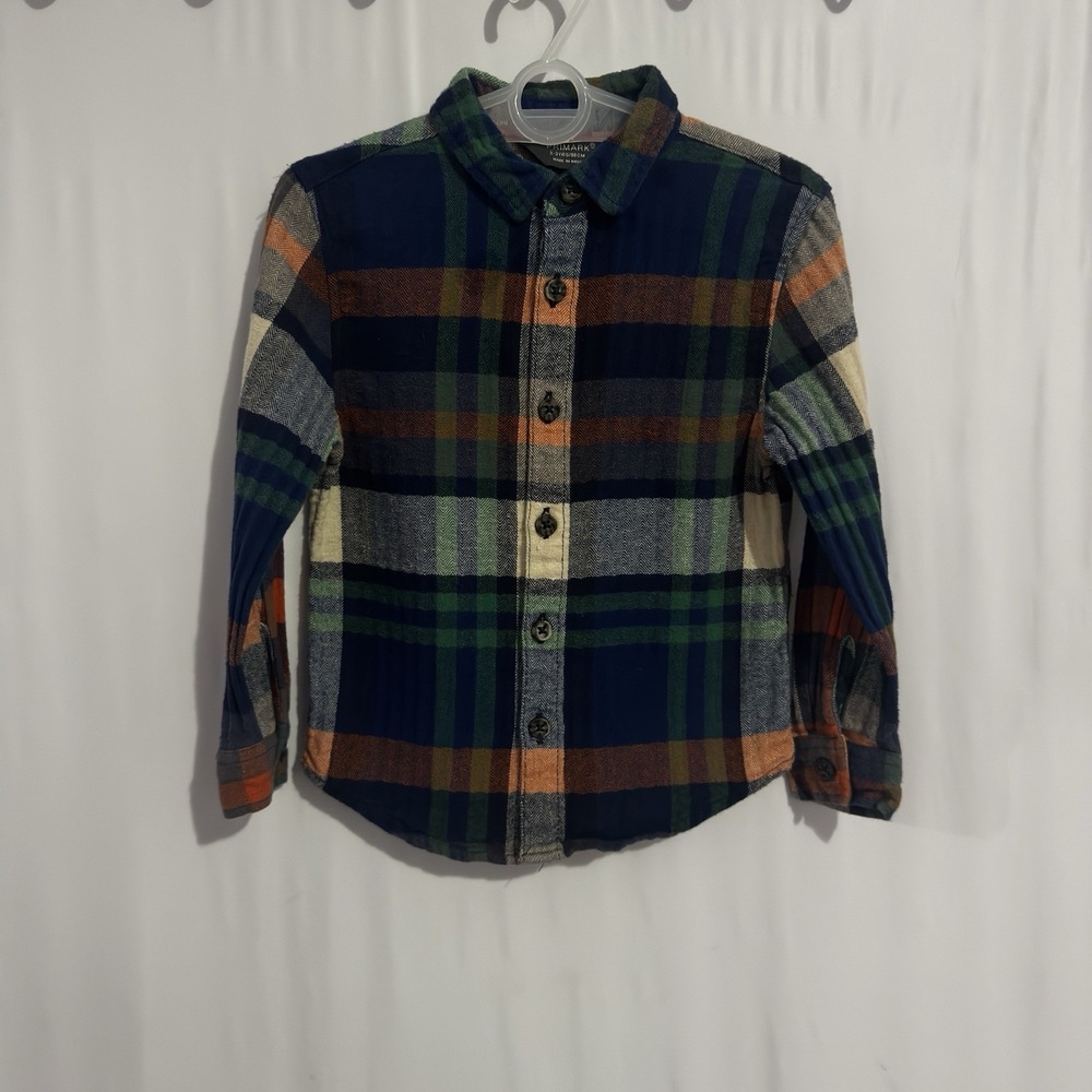 Size 3T Primark Plaid Button Up Multicolored Toddler